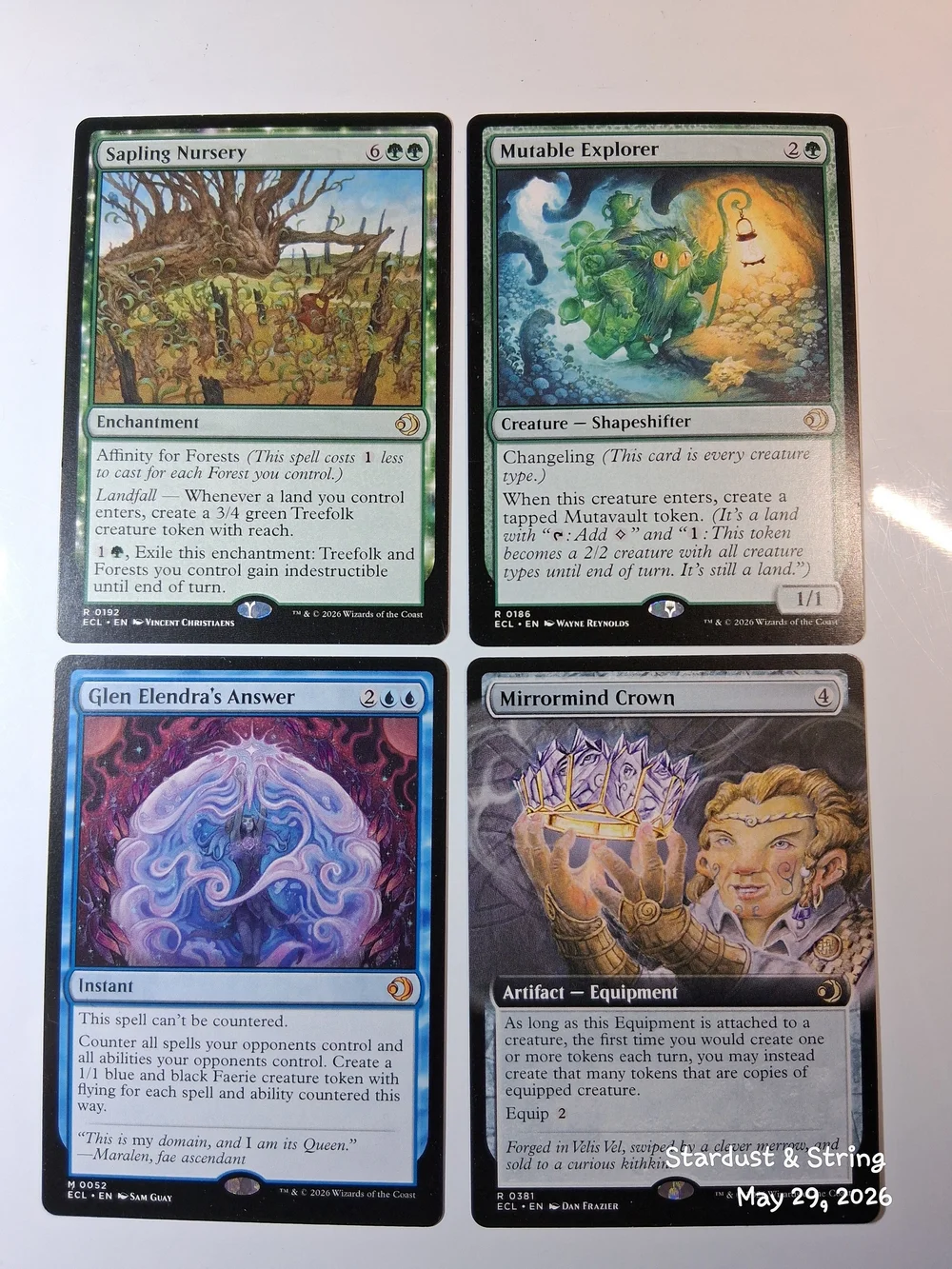 Magic The Gathering ECL Rare And Mythic Foil 17 Card Lot